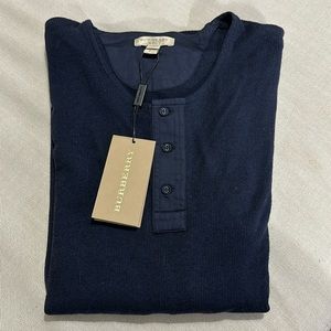 Burberry Brit Henley Ribbed Top
